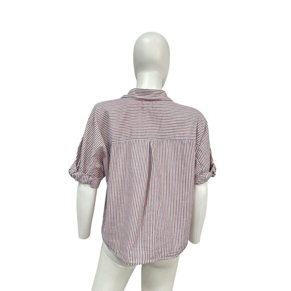 Xirena 'Teddy' Blue Cotton Shirt Size XS - Picture 3 of 5